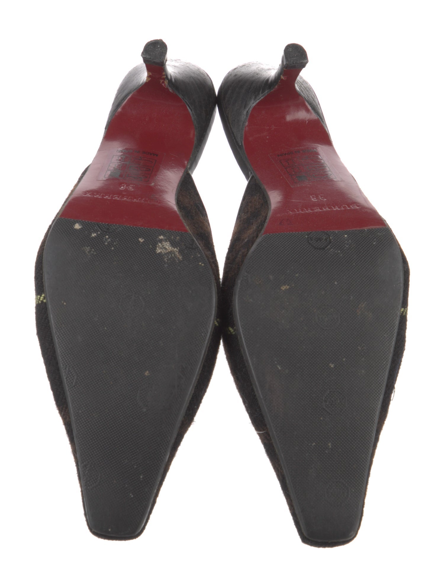 Burberry Super Nova Check Pattern Mules