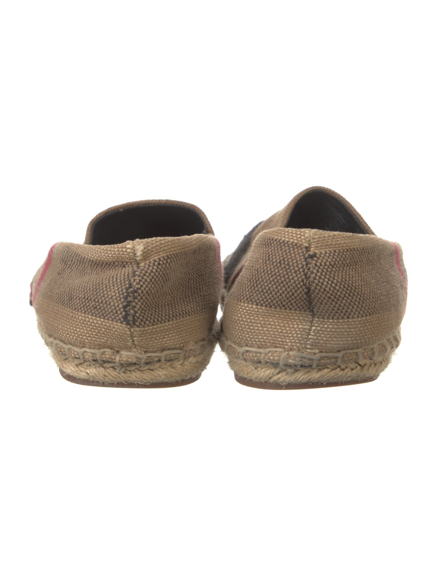 Burberry Nova Check Pattern Canvas Espadrilles