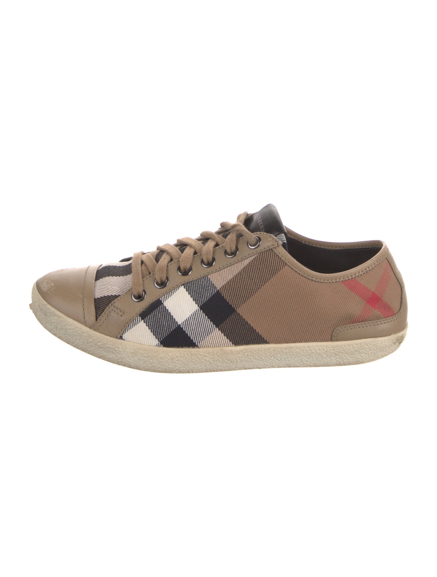 Burberry House Check Pattern Canvas Sneakers