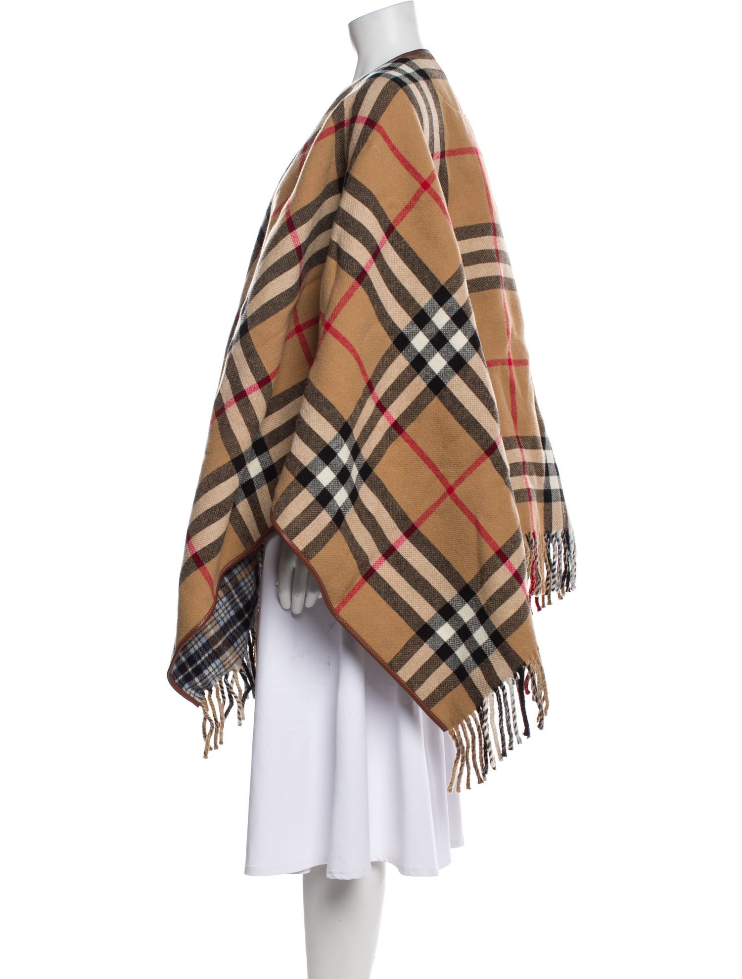 Burberry Wool Plaid Print Sweater