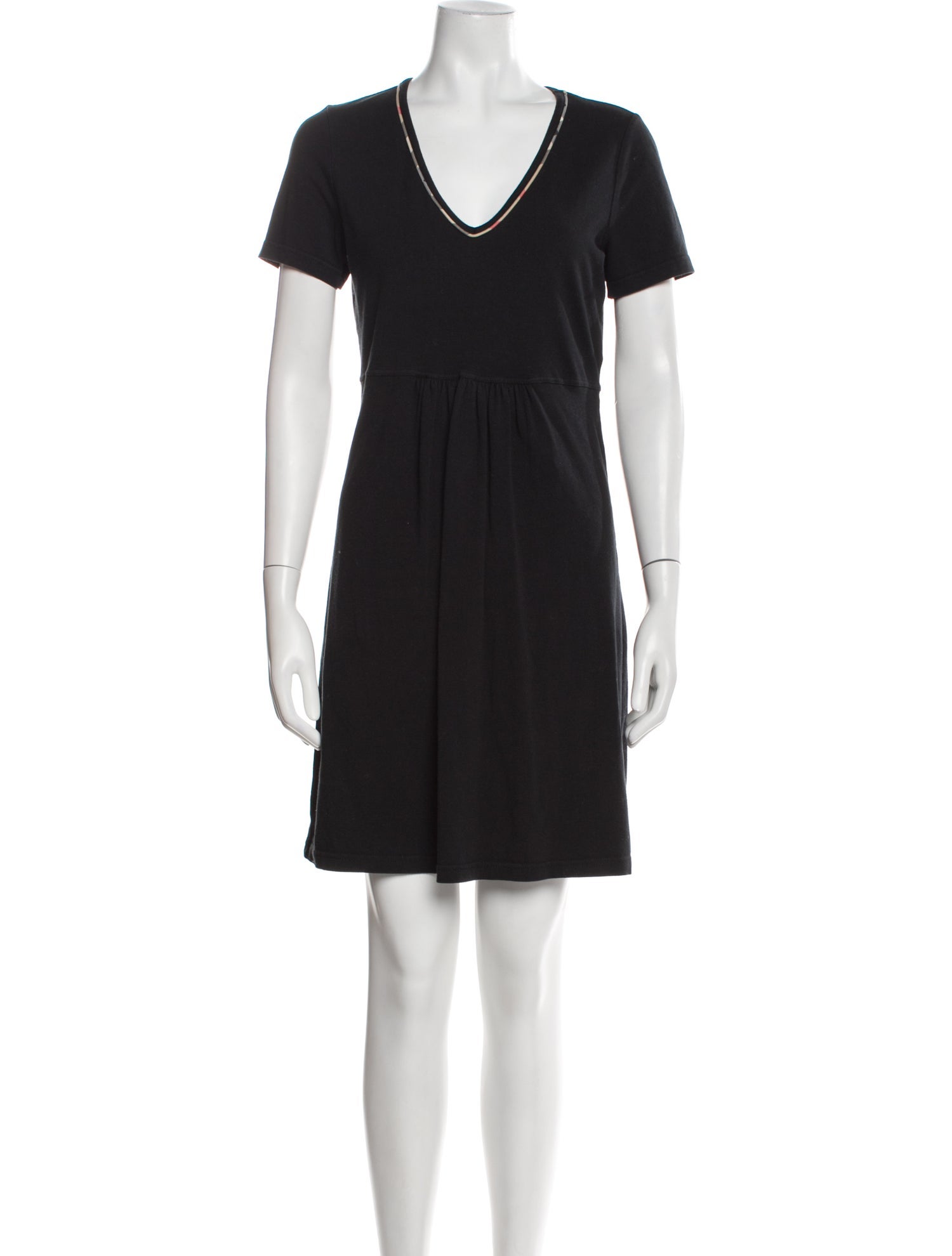 Burberry London V-Neck Mini Dress