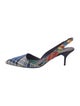 Burberry Printed Slingback Pumps