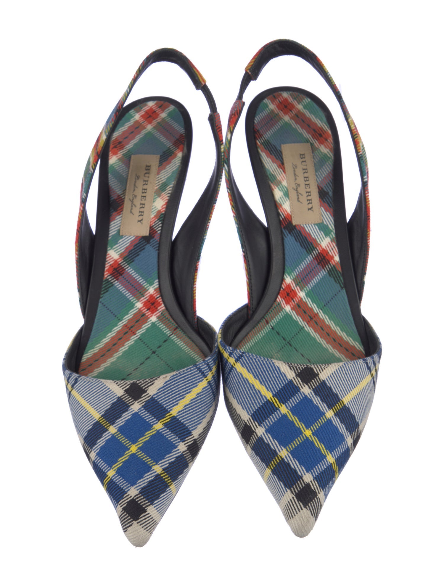 Burberry Printed Slingback Pumps