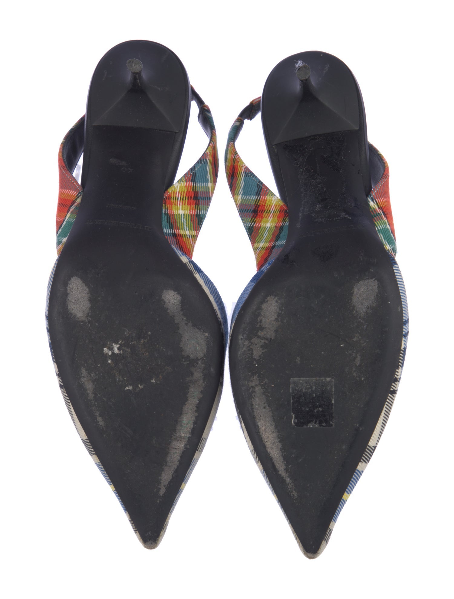 Burberry Printed Slingback Pumps