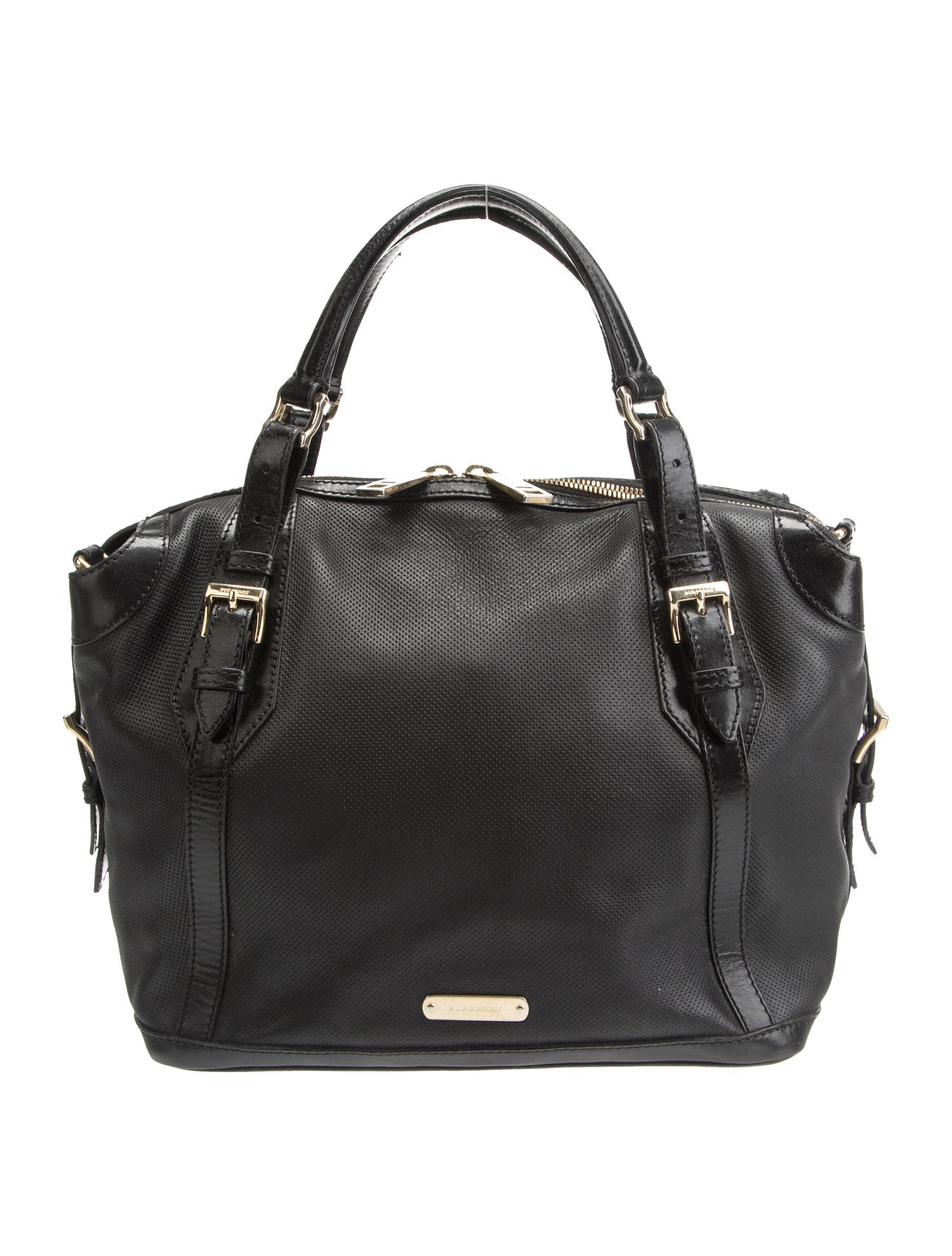 Burberry Leather Top Handle Bag