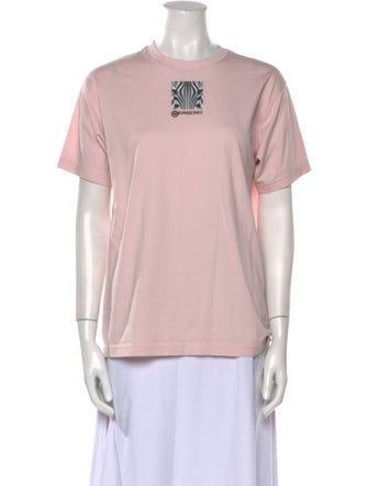 Burberry Graphic Print Crew Neck T-Shirt