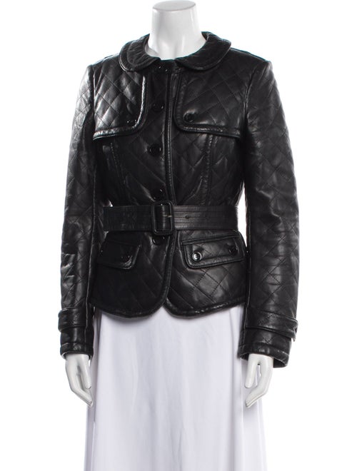 Burberry Leather Biker Jacket