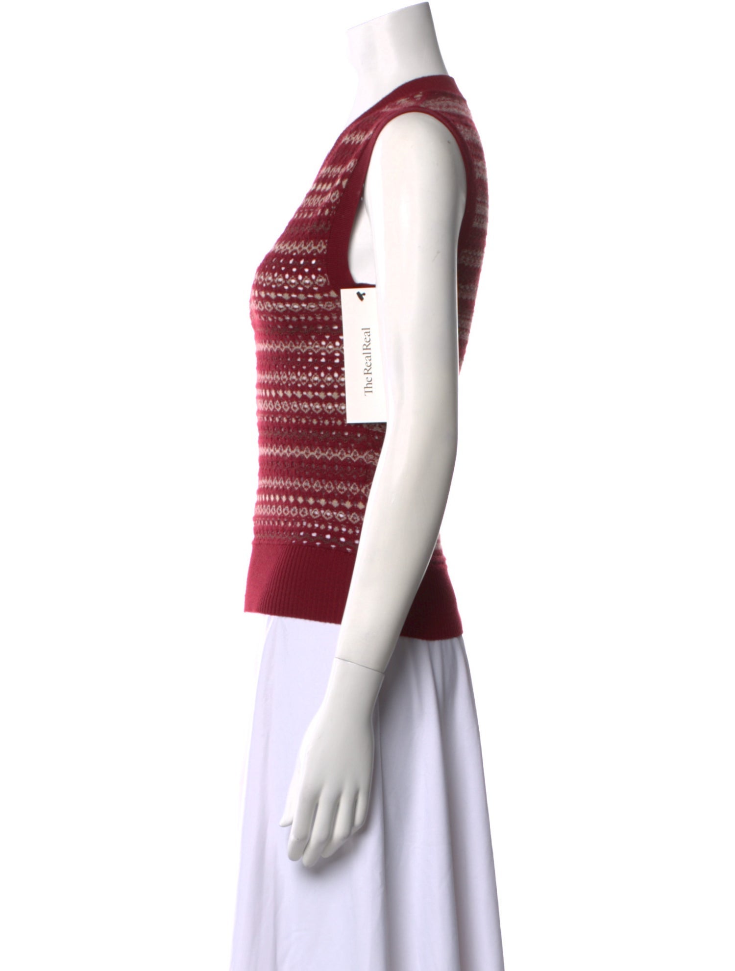 Burberry Striped V-Neck Sweater