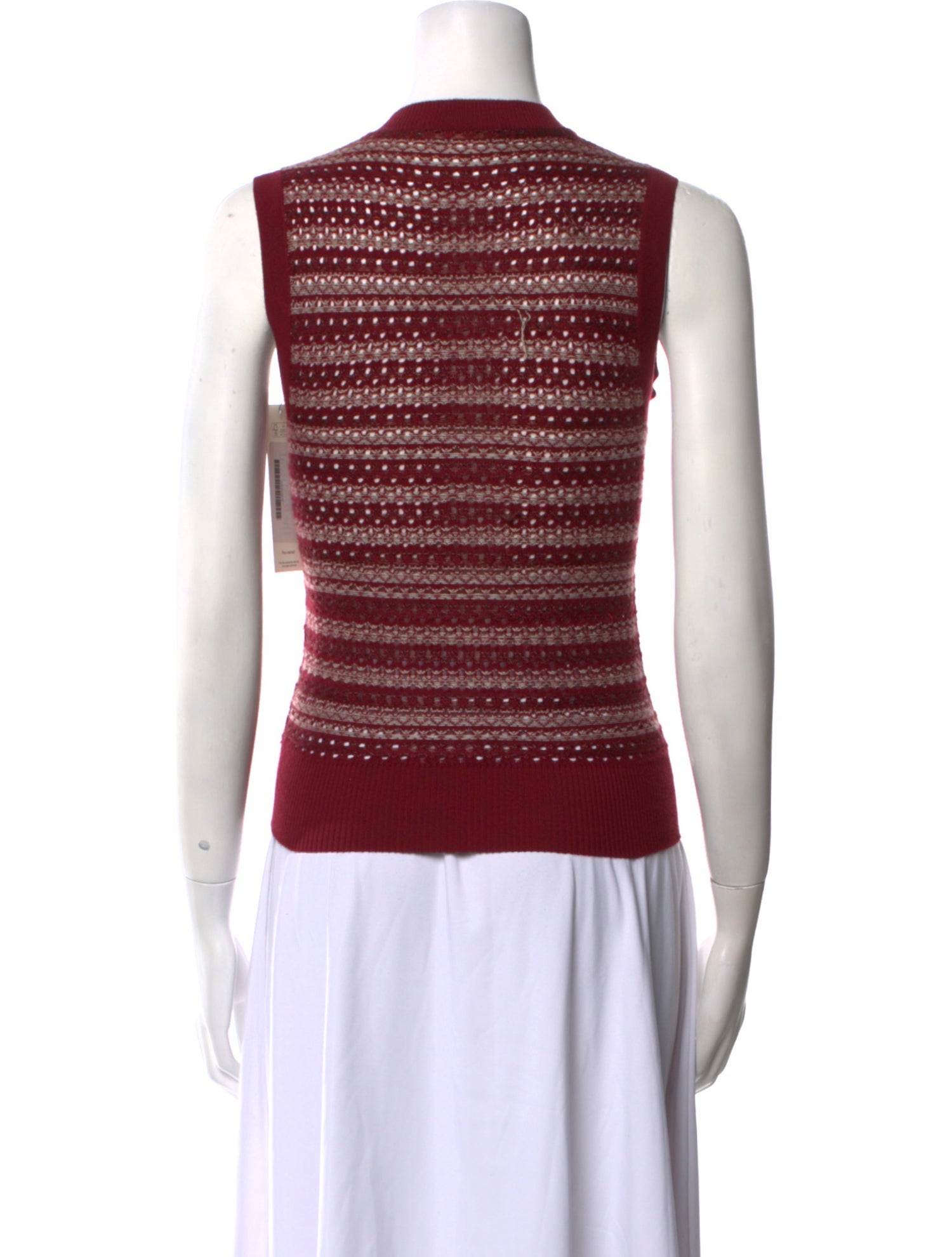 Burberry Striped V-Neck Sweater