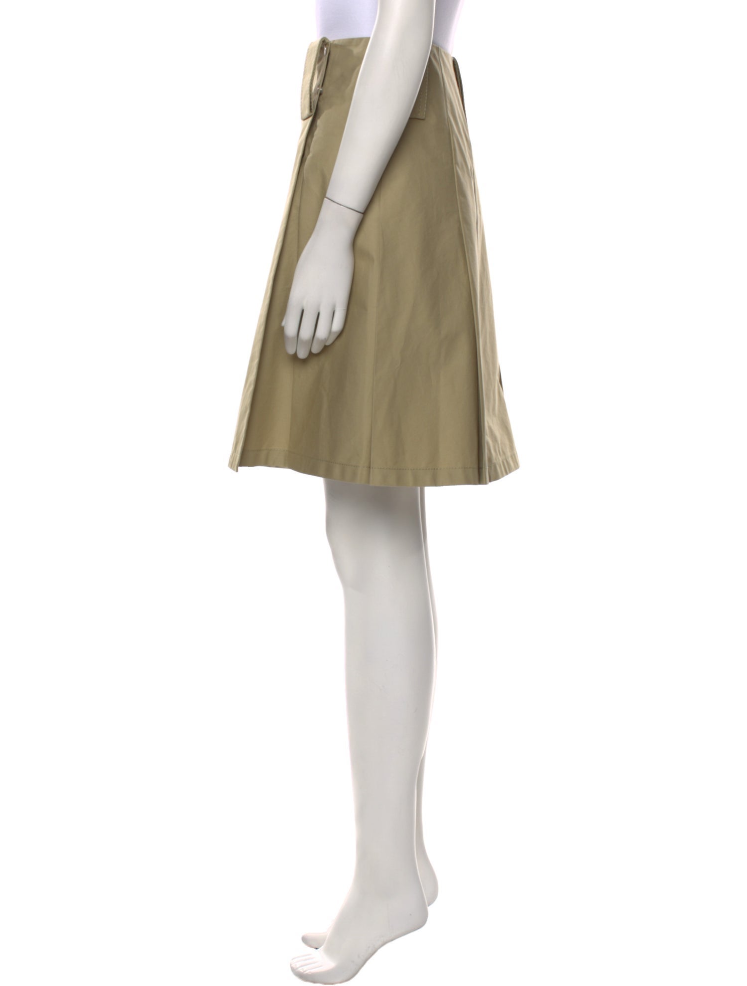Burberry Pleated Accents Knee-Length Skirt w/ Tags