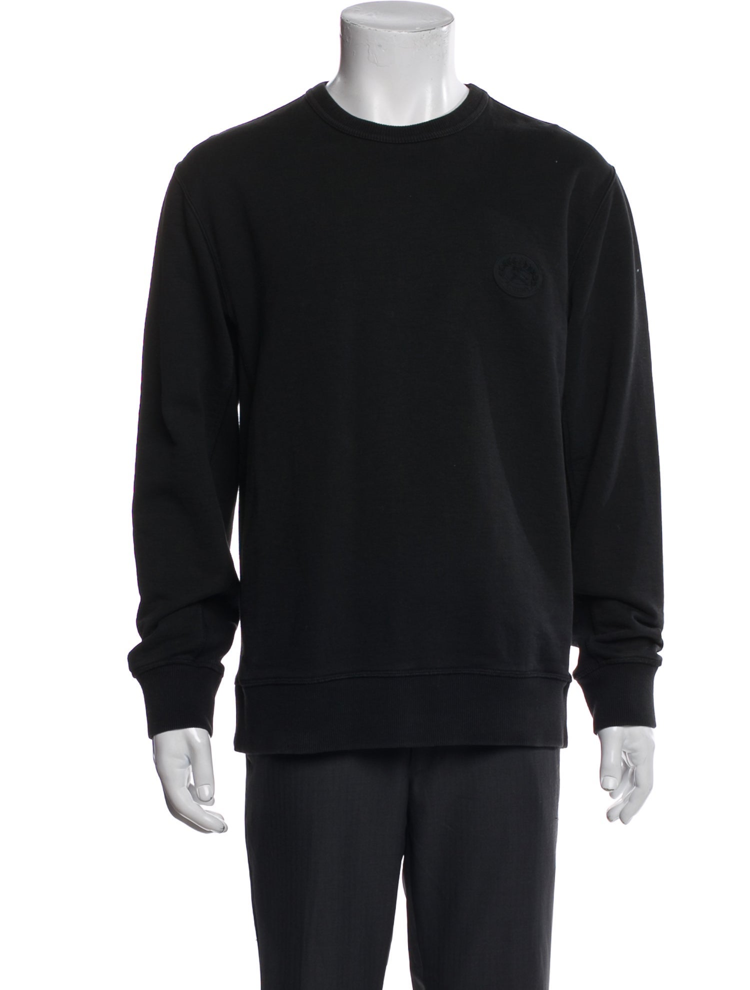 Burberry Nova Check Pattern Crew Neck Sweatshirt