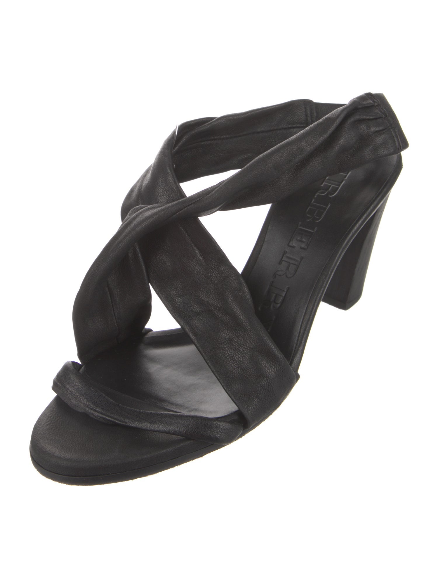 Burberry Leather Slingback Sandals