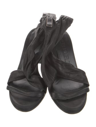 Burberry Leather Slingback Sandals