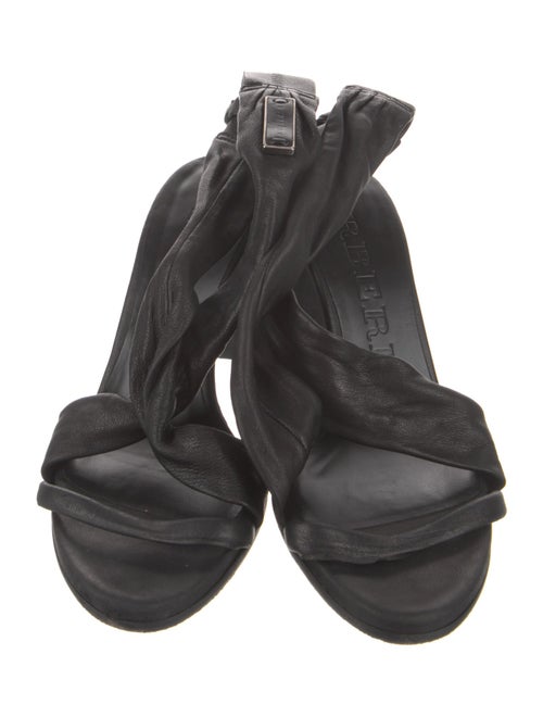 Burberry Leather Slingback Sandals