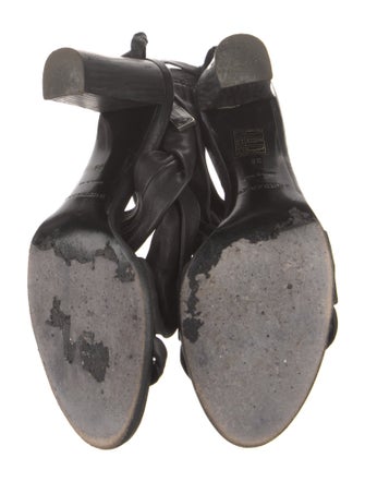 Burberry Leather Slingback Sandals