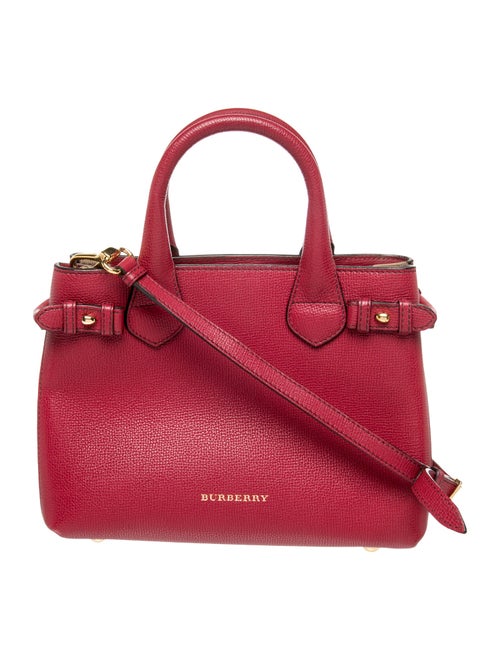 Burberry Leather Top Handle Bag