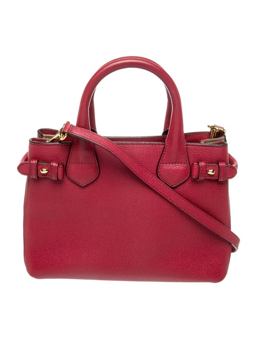 Burberry Leather Top Handle Bag