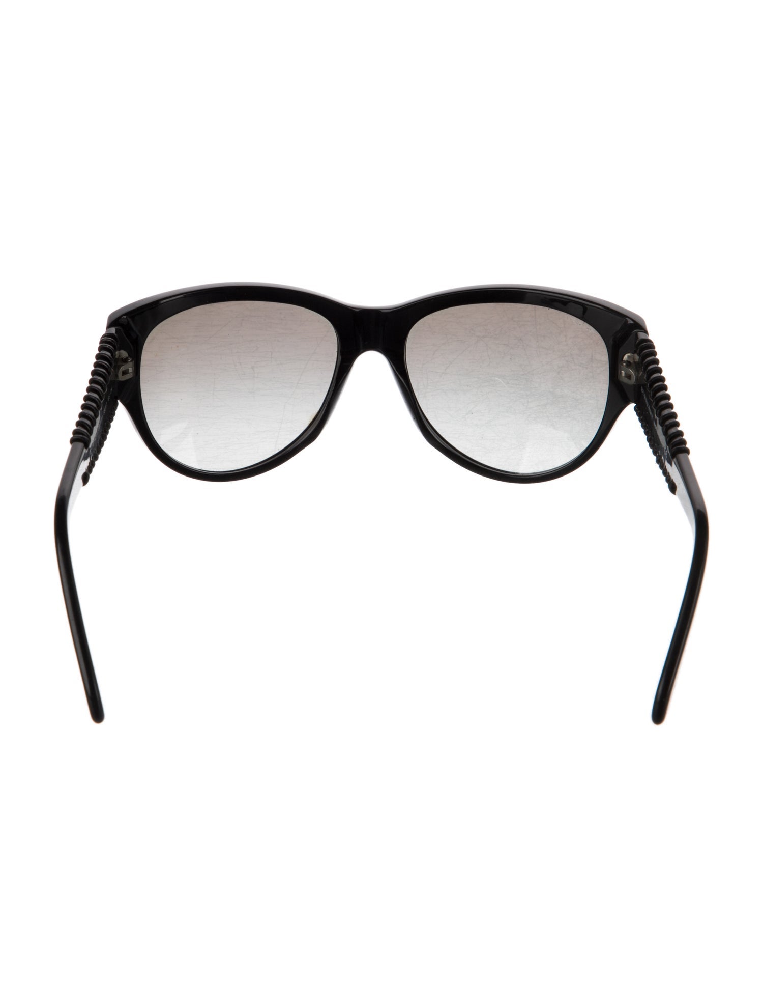 Burberry Beat Check Pattern Oversize Sunglasses