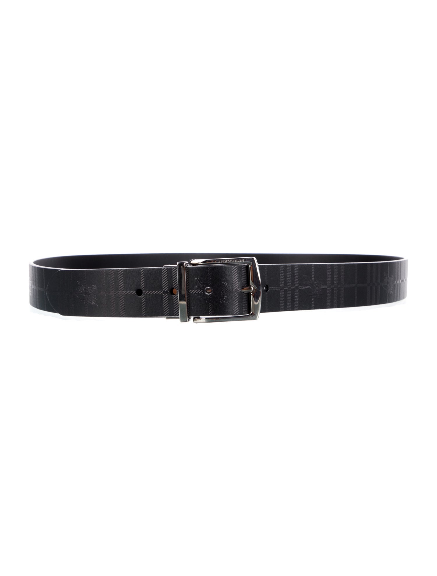 Burberry Reversible EKD Check Leather Belt