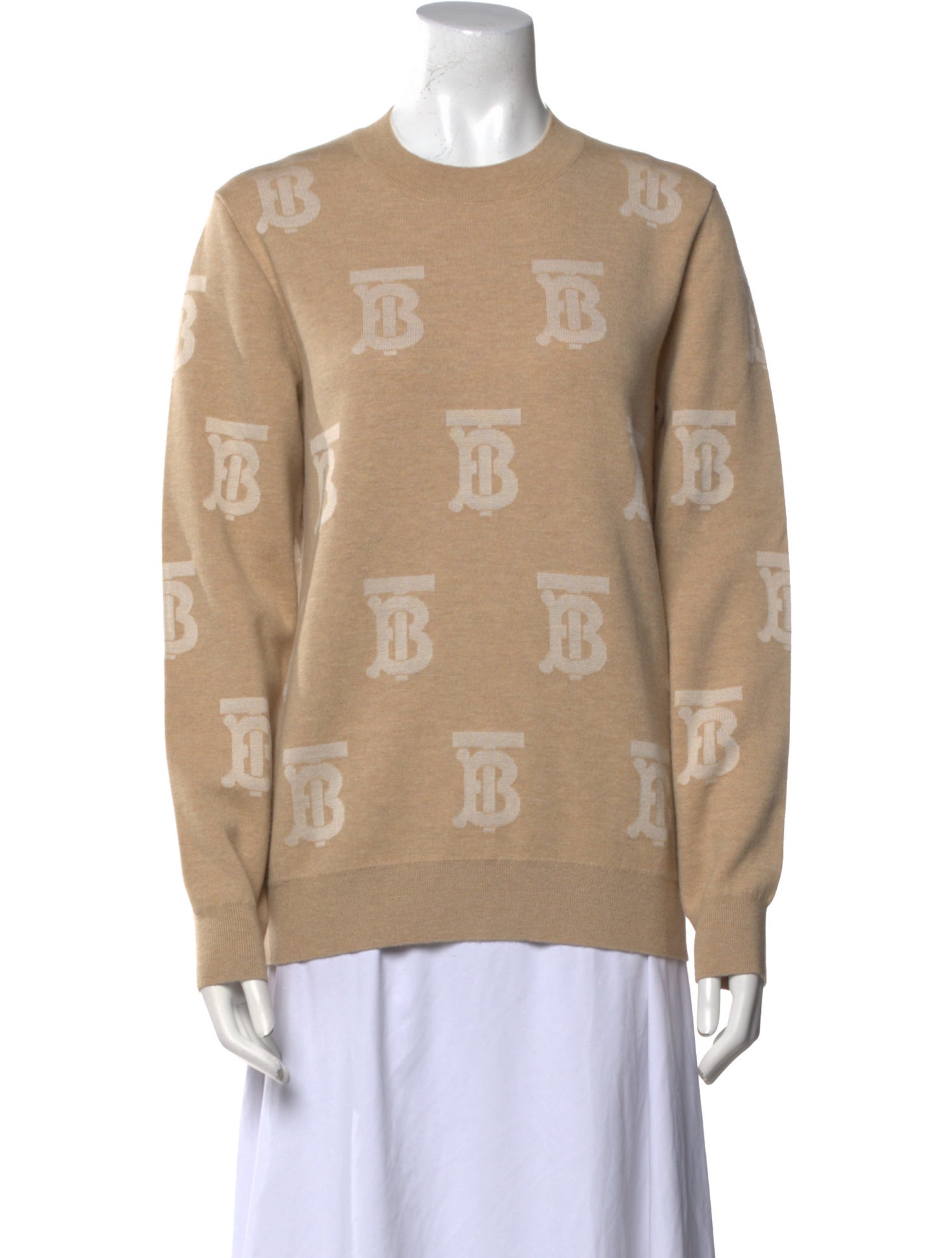 Burberry Wool Printed Sweater w/ Tags