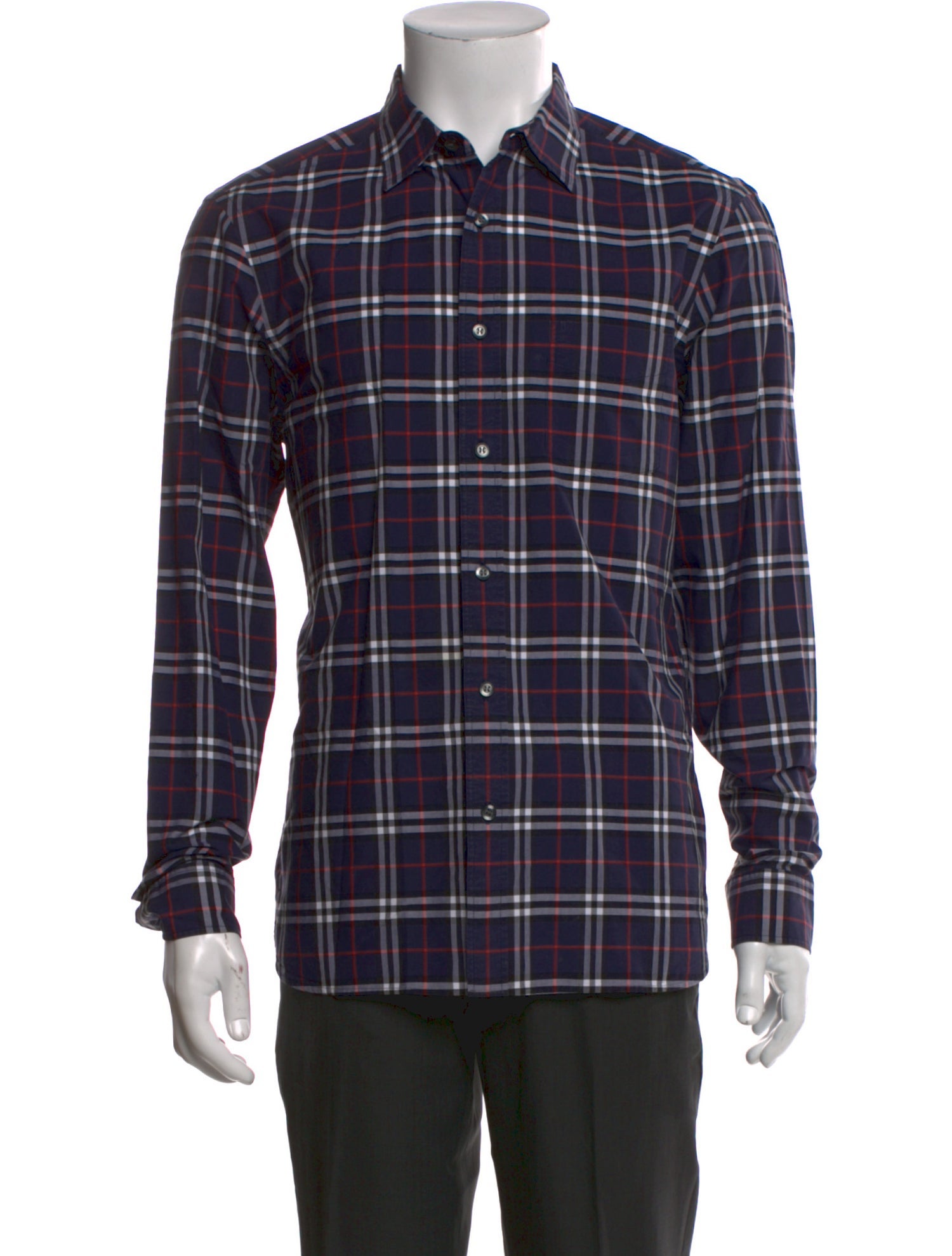 Burberry House Check Pattern Long Sleeve Shirt