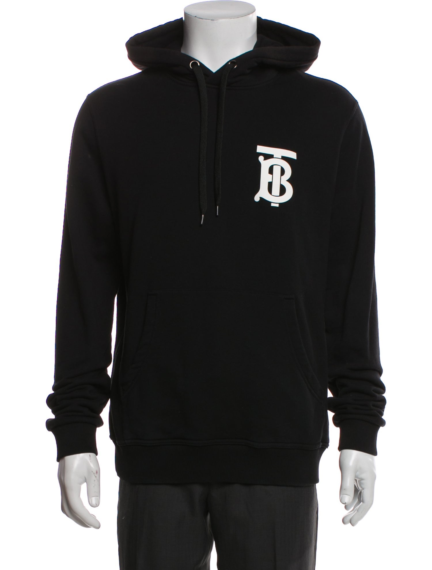 Burberry Nova Check Pattern Crew Neck Hoodie