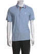 Burberry Nova Check Pattern Crew Neck Polo Shirt