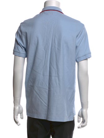 Burberry Nova Check Pattern Crew Neck Polo Shirt