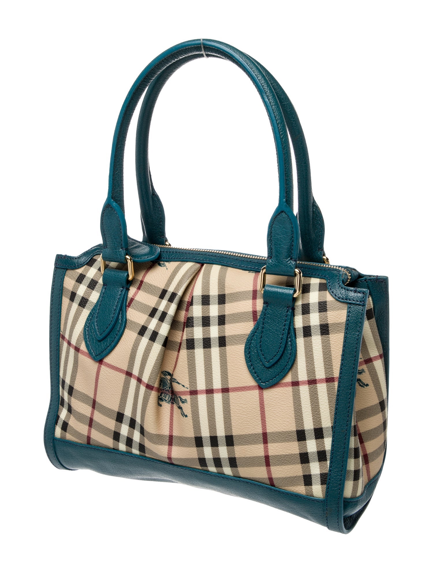 Burberry Haymarket Check Nova Check Handle Bag