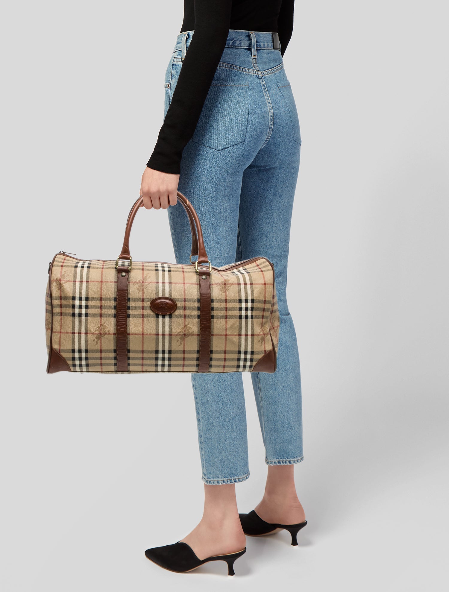 Burberry's Haymarket Check Nova Check Duffle Vintage