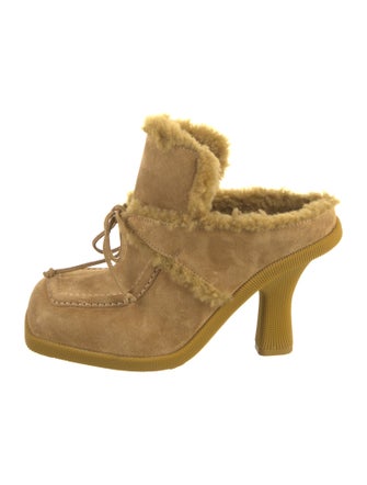 Burberry Suede Lace-Up Boots