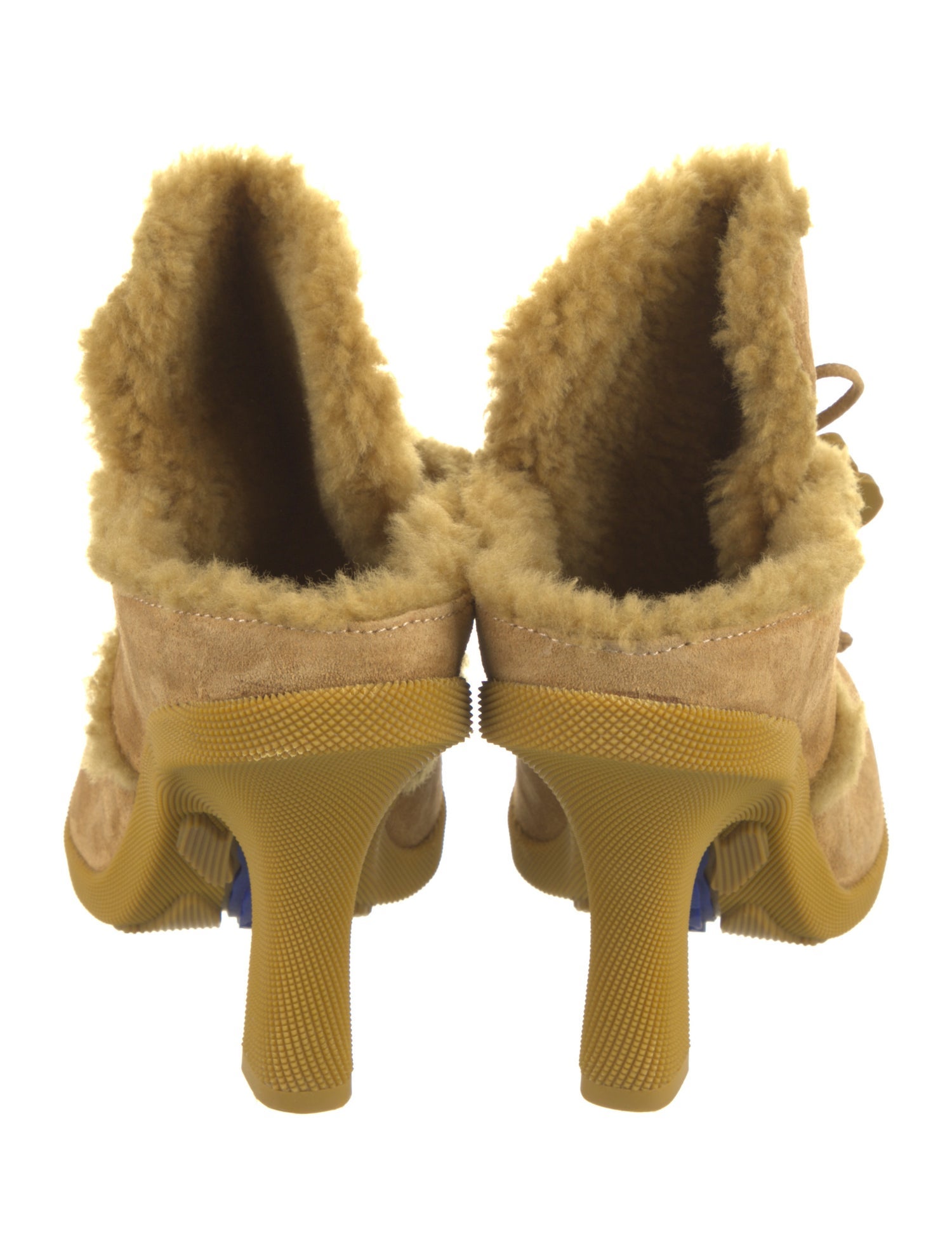 Burberry Suede Lace-Up Boots