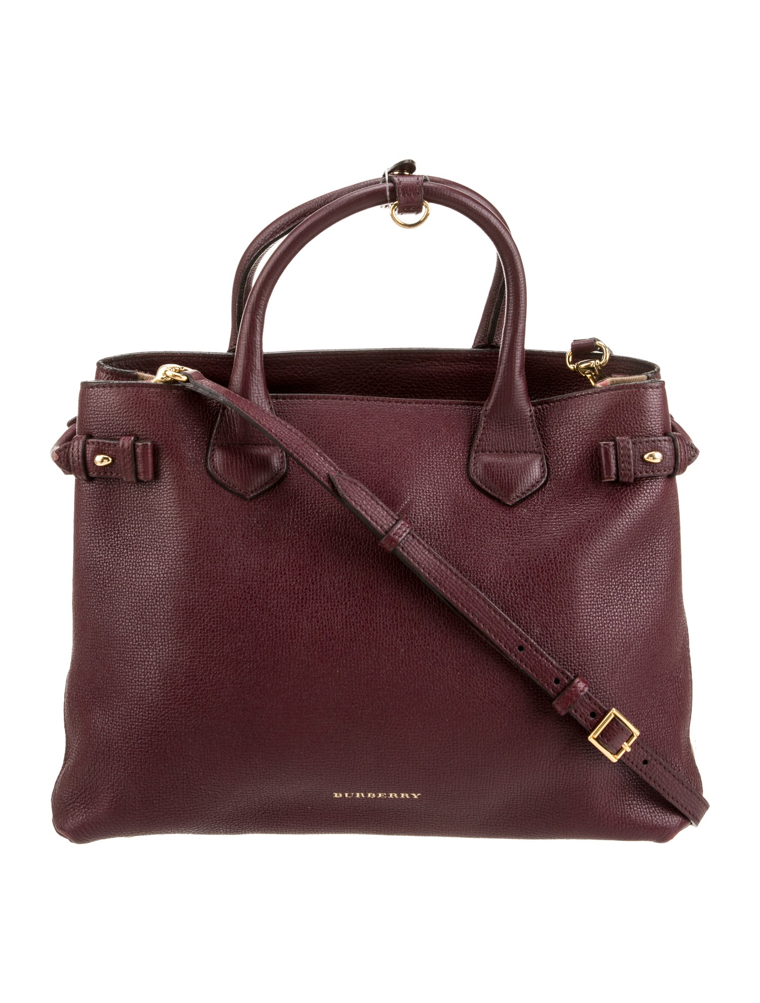 Burberry Leather Messenger Bag