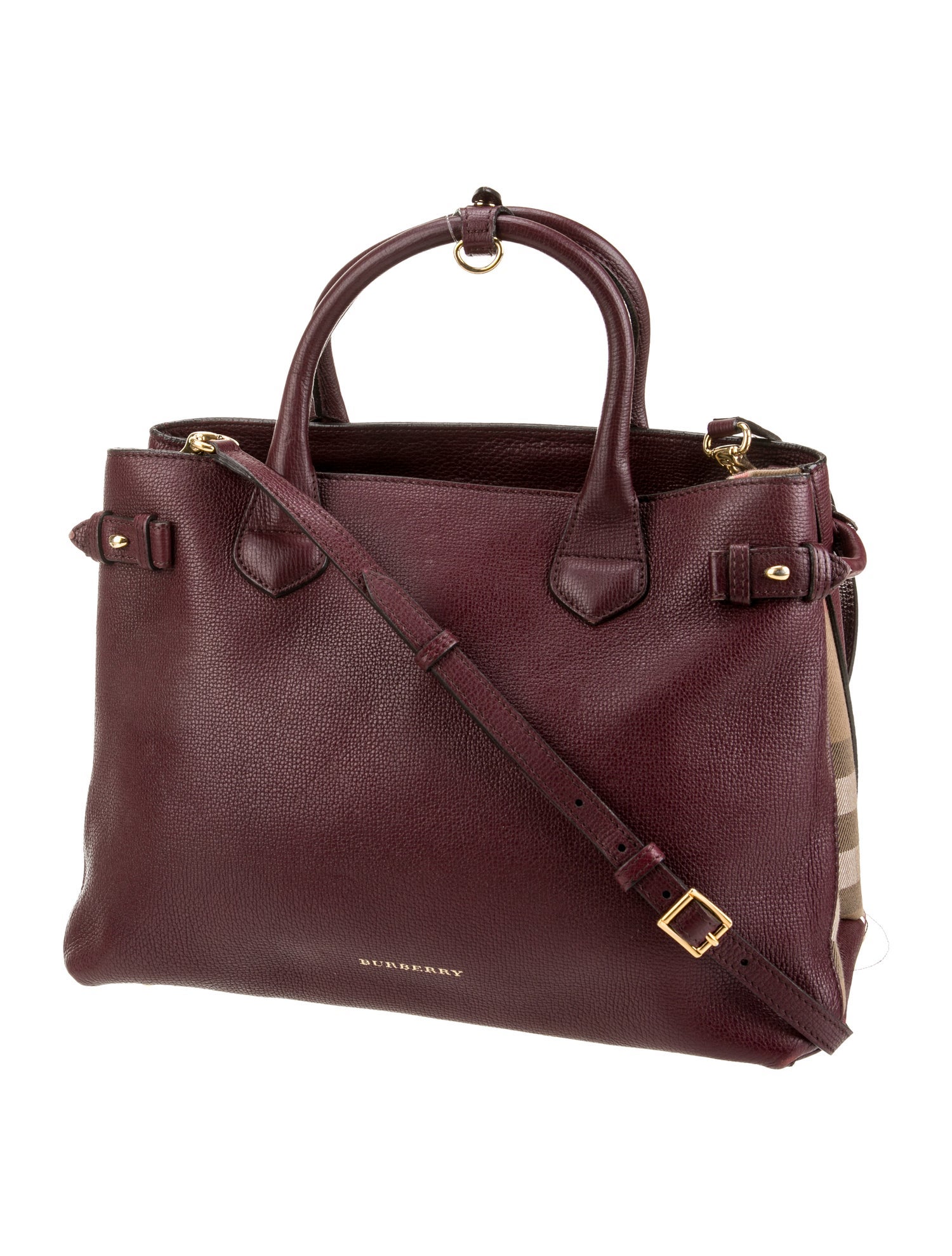 Burberry Leather Messenger Bag