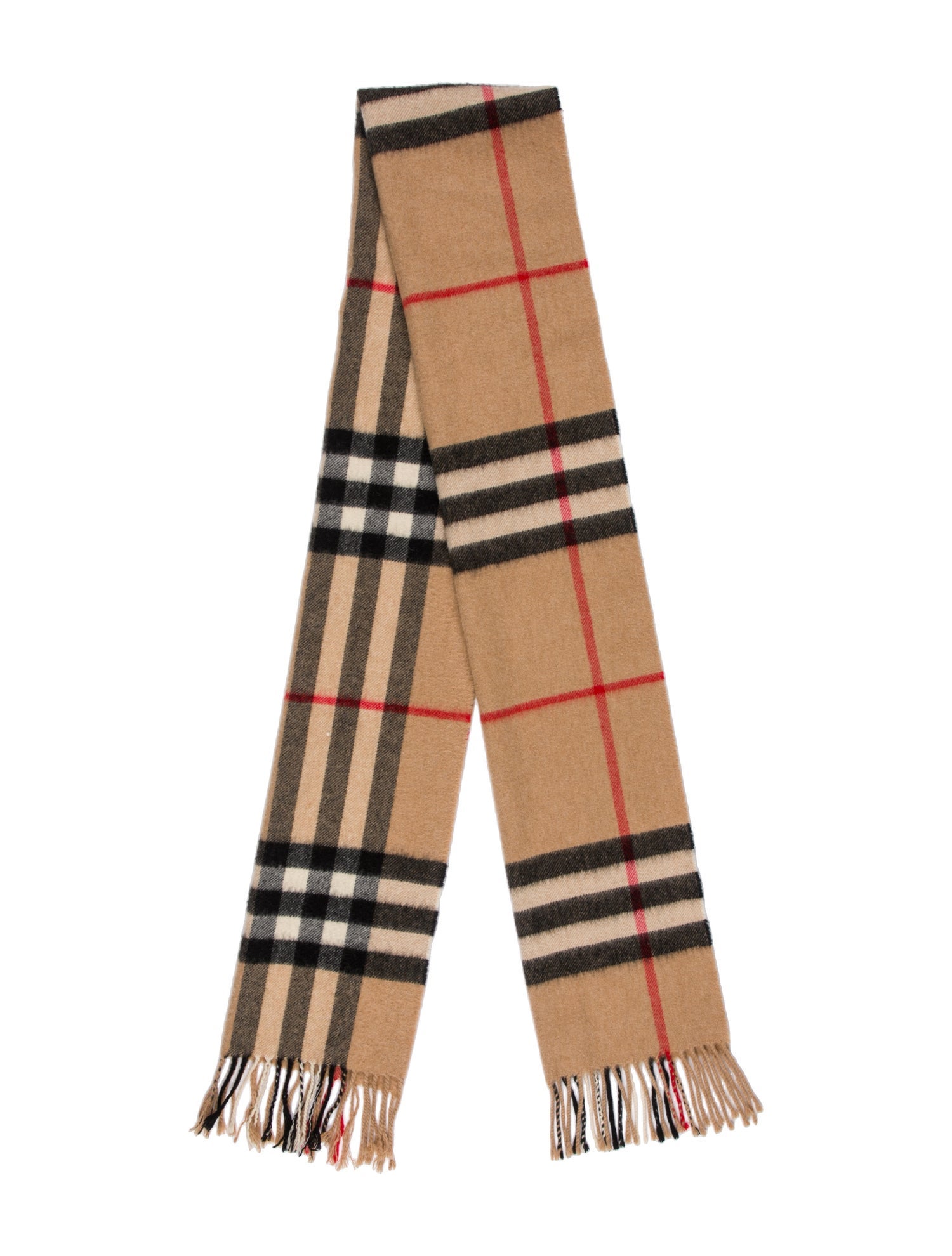 Burberry Cashmere House Check Pattern Scarf