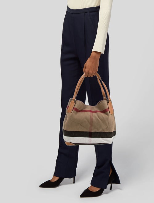 Burberry Canvas Hobo