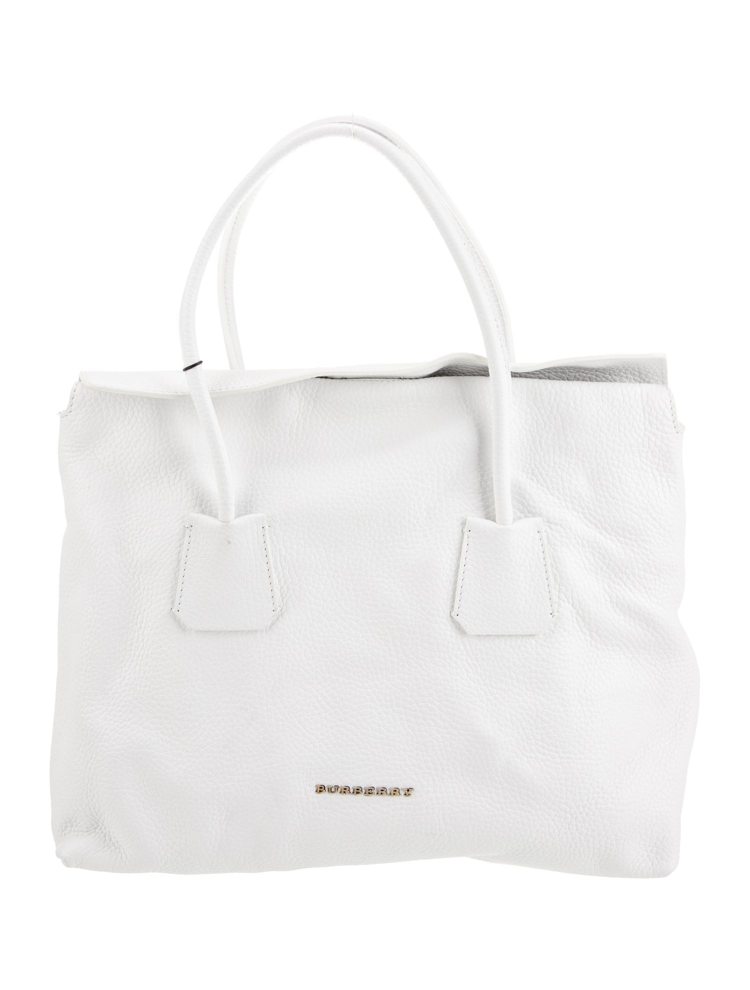 Burberry Leather Top Handle Bag