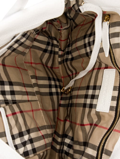 Burberry Leather Top Handle Bag