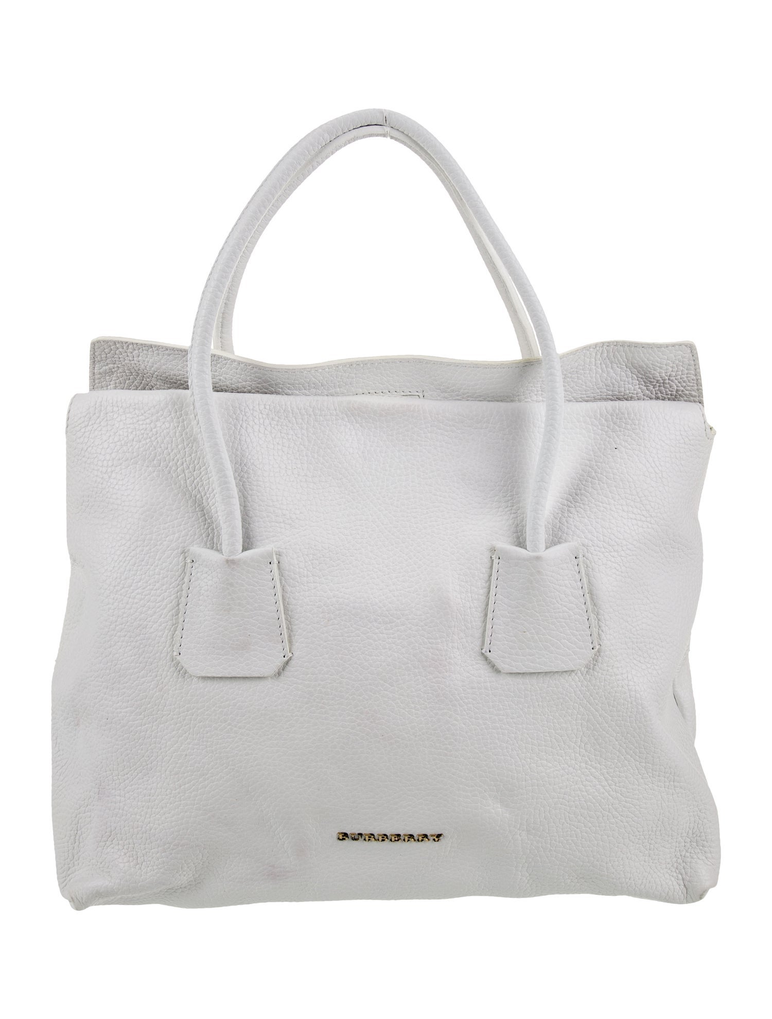 Burberry Leather Top Handle Bag