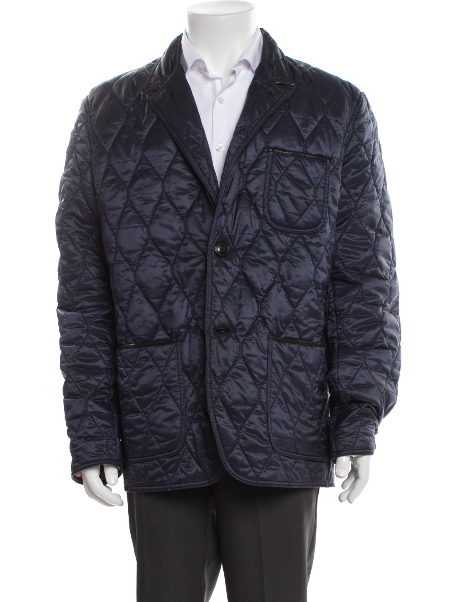 Burberry Plaid Print Puffer Coat