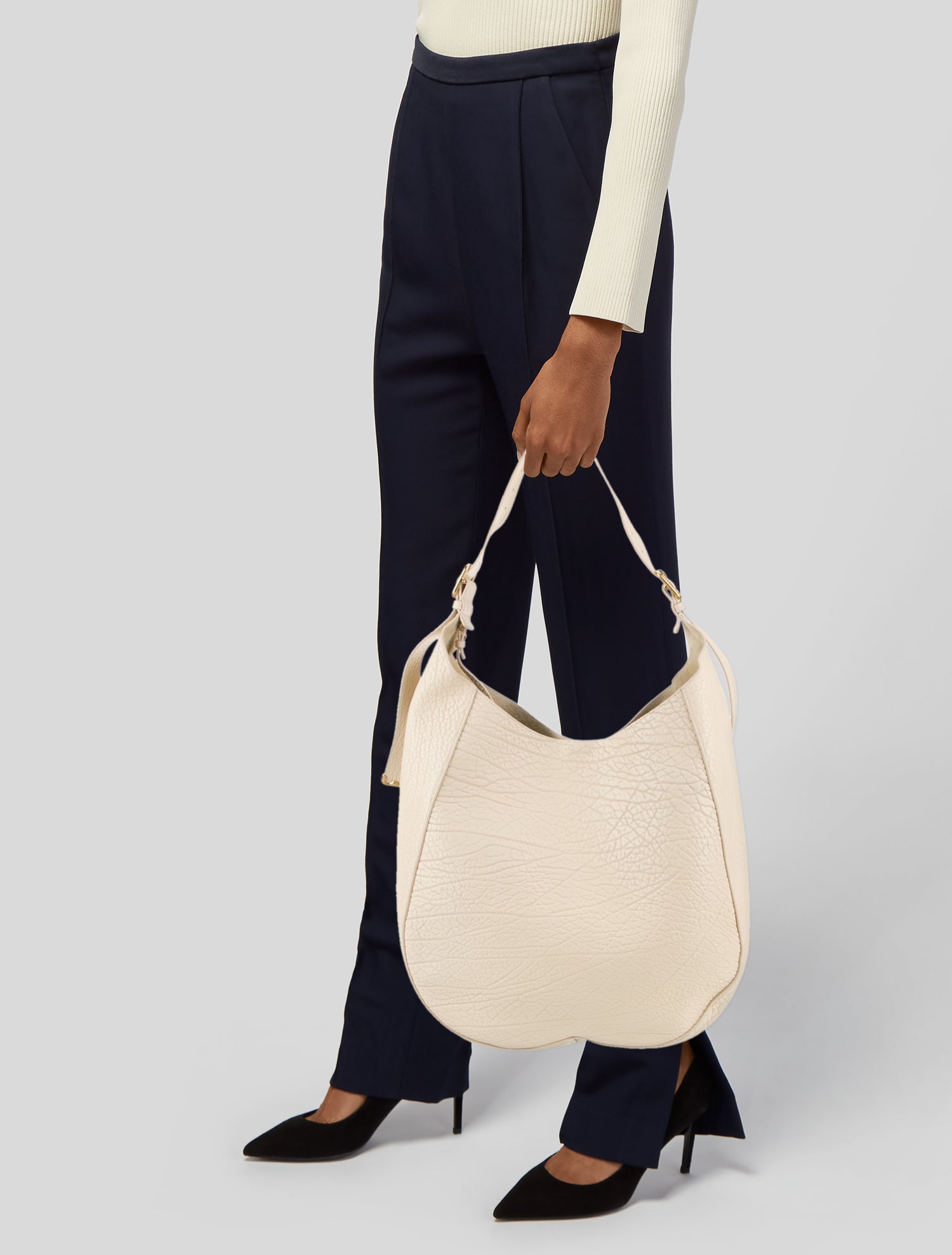 Burberry Calf Leather Shoulder Bag