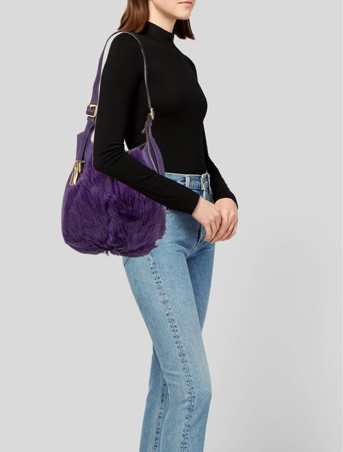 Burberry Leather Bucket Bag