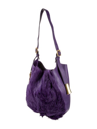 Burberry Leather Bucket Bag