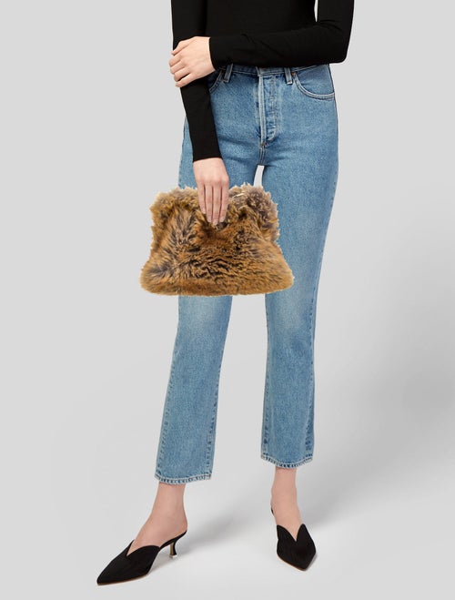 Burberry Faux Fur Pouch