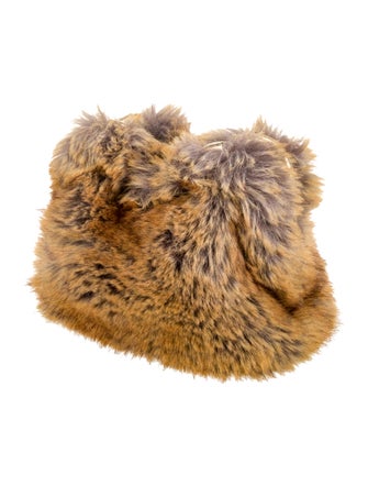 Burberry Faux Fur Pouch