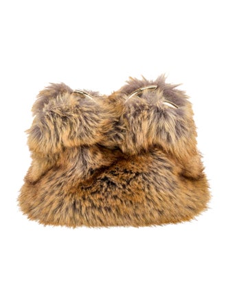 Burberry Faux Fur Pouch