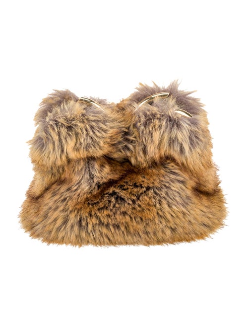 Burberry Faux Fur Pouch