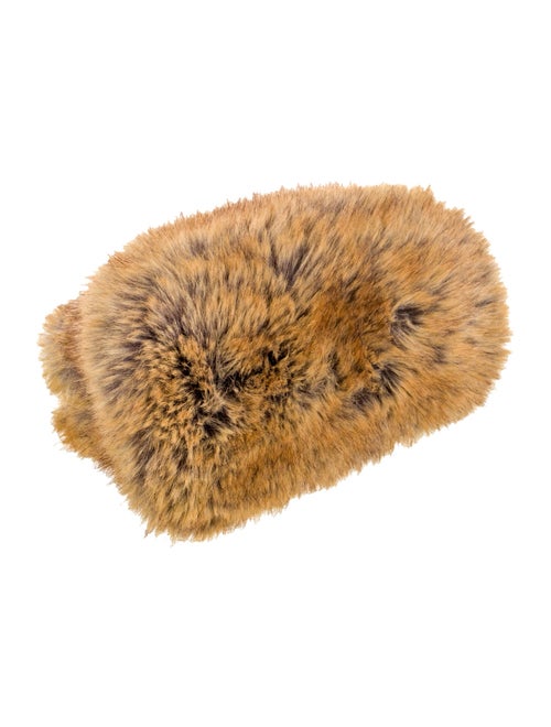 Burberry Faux Fur Pouch