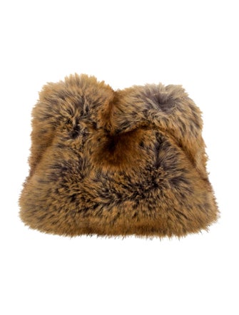 Burberry Faux Fur Pouch