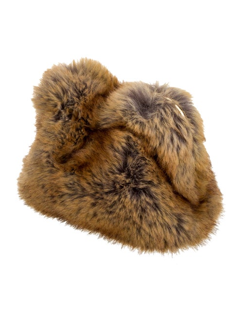 Burberry Faux Fur Pouch